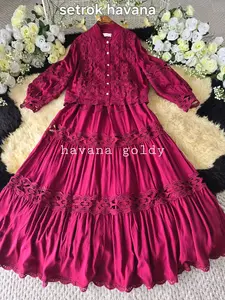 SetRok Havana By Goldy Katun Premium Import BKK Setelan Wanita Muslim Dewasa Remaja Dewasa