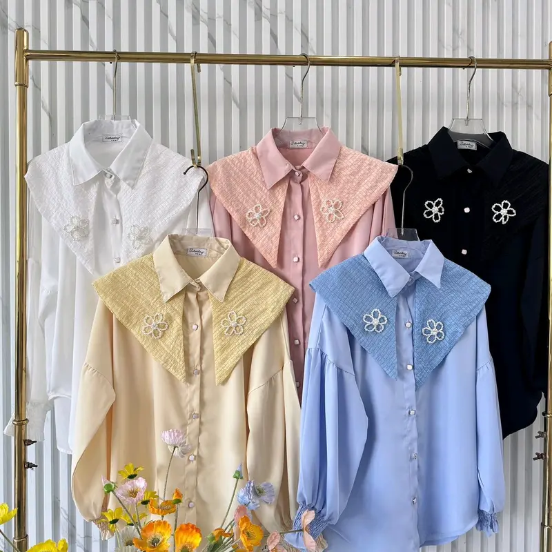 Kemeja brand saturday polly import bangkok motif kera bunga 3