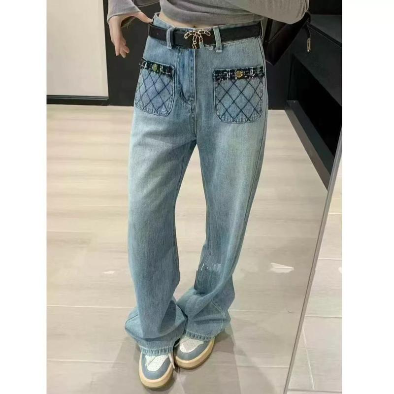 Product Introduction of Quần Jean Denim Cạp Cao, Phong Cách Châu Âu, Bó Sát Và Dễ Phối Đồ Dành Cho Nữ, Đầu Xuân Năm 2025, Quần Dài Ống Đứng Hẹp, Thời Trang Và Hợp Xu hướng 1
