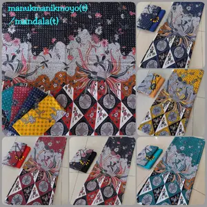 kain batik printing halus bahan katun prima motif mandala