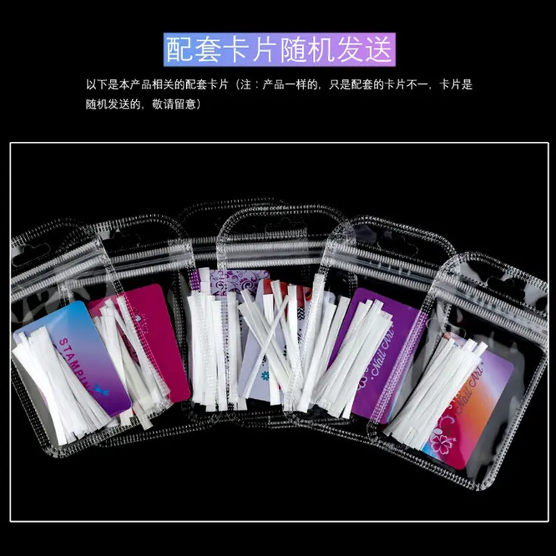 10/20PCS Fiberglass Nail Extension Glass Fibernails Fiber Nail Silk Extension Set False Nail Acrylic Tips Nail Salon Manicure
