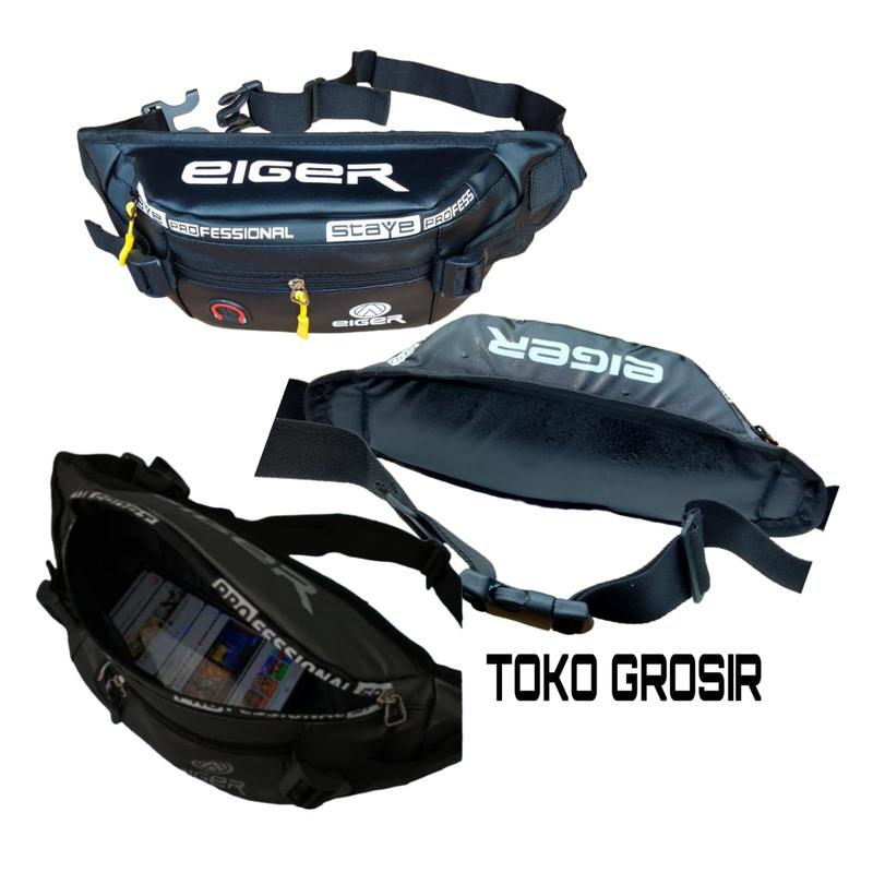 PROMO!! BERKUALITAS TAS SELEMPANG PRIA ANTI AIR TAS SELEMPANG PRIA WATERPROOF TAS PINGGANG TAS DADA PRIA TAHAN AIR HITAM MERAH NAVY WAISTBAG PROFESIONAL Slingbag 5