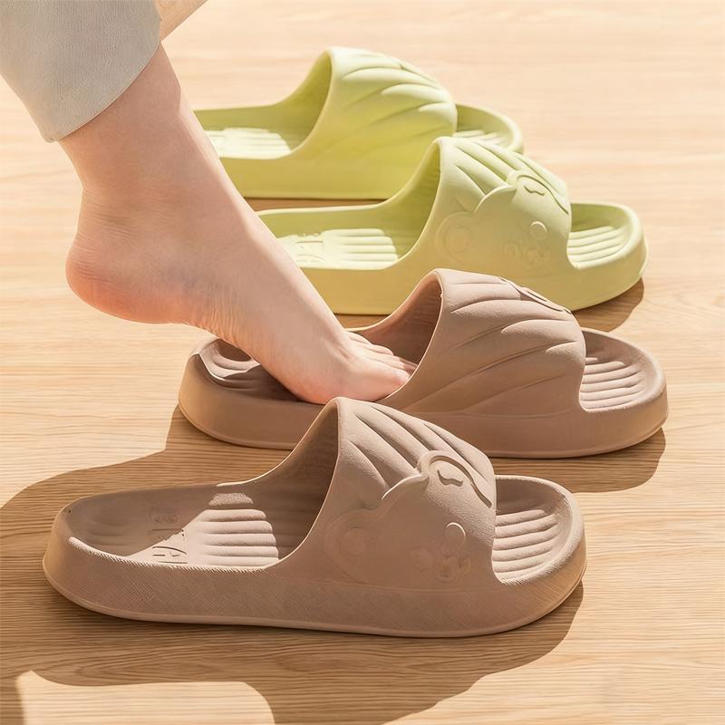 THAY Sandal Rumah 2025 Flatshoes Wanita Karet EVA Lembut Anti Selip Nyaman Ringan Sandal Kamar Mandi Rumah Slip-On