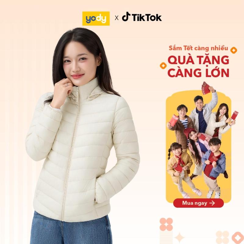  Áo Phao Nữ YODY Gia Đình 4S Gọn Gàng Ấm Áp Mọi Hành Trình WCPJ25F037 