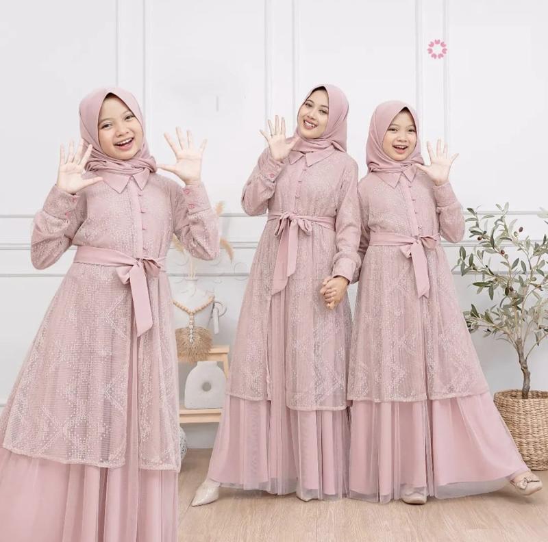 Product Introduction of Gamis Anak Tanggung 10 11 12 13 14 15 Tahun Perempuan Padma Syari Dress Kids Set Khimar Crinkle Mix Brukat Airflow Baju Muslim Remaja Bergo Panjang 24