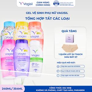 [KOL] Gel Vệ Sinh Phụ Nữ Vagisil Hương Nước Hoa, Cân Bằng pH, Dịu Nhẹ, Kiểm Soát Mùi Dành Cho Da Nhạy Cảm, 240ml/354ml Nhiều Mùi, Nhiều Lựa Chọn