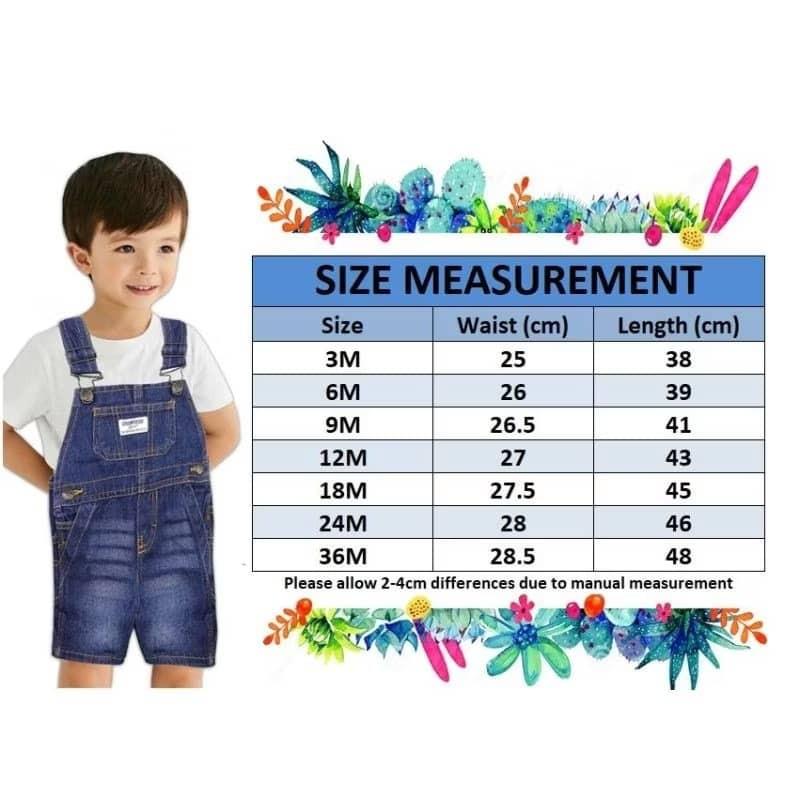Product Introduction of baby denim jumpsuit overall ready stock  unisex 8