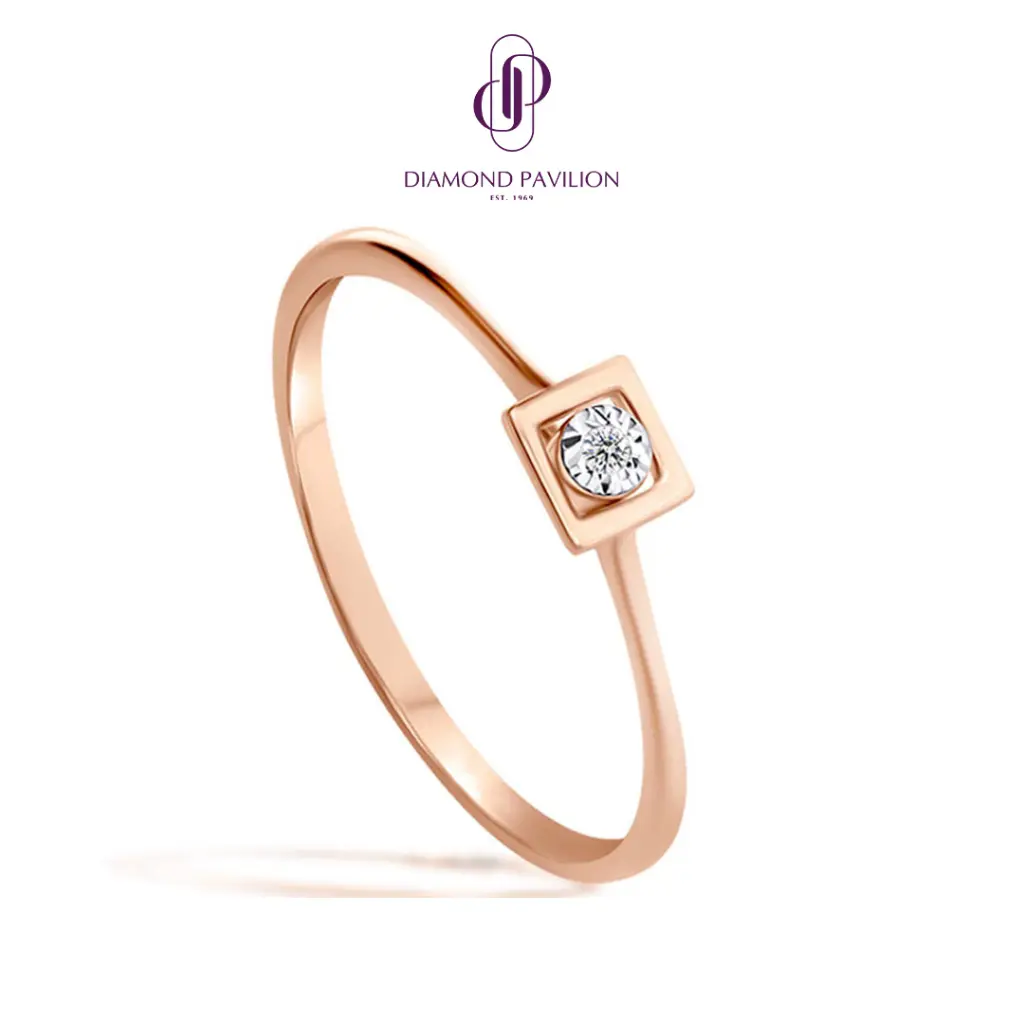 Diamond Pavilion Cincin Emas Batu Berlian Pritta Ring