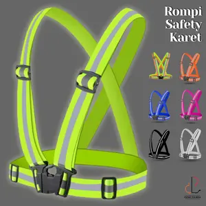 PV88 Rompi Safety Karet Elastic Reflective Rompi V Proyek Guard Scotlight Safety Vest