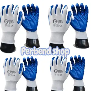 promo 12 Pasang Sarung Tangan karet Geko Anti Benda tajam Sarung tangan Antislip
