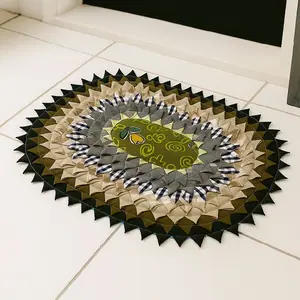 Paket 5 PCS dan 7 PCS Keset Kain Perca Contong Oval Estetik Ukuran 55x35 cm dan 45x30cm Desain Unik Cocok untuk Kebutuhan Anda