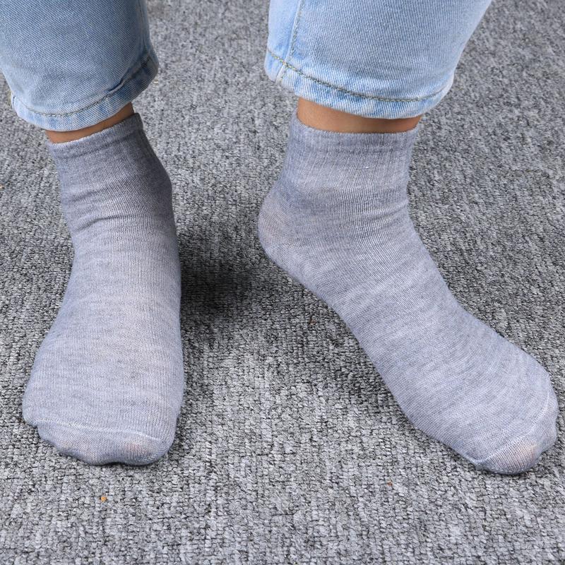 Product Introduction of 5 Pairs Popular Spring And Summer Men's Sports Socks Thin Comfortable Breathable Wear-resistant Polyester Socks Wholesale Size 38-43 19