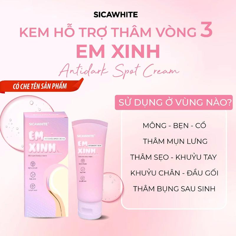 Kem Lotion Em Xinh - Hỗ Trợ Mờ Thâm V3. Mụn, Sần Sùi, Làm Mềm Mịn, Cấp Ẩm,…