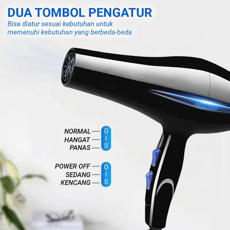 [Ischaindyofc] Paket Bundling Murah Alat Styilling Rambut Hair Dryer HB01 dan Catokan HC 04 1