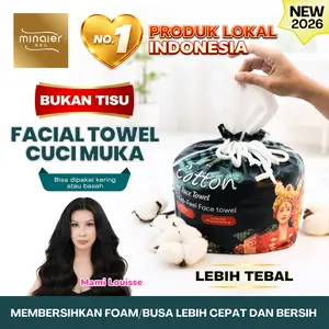 [EXCLUSIVE MAMI LOUISSE] MINAIER [BUKAN TISU] Facial Towel Handuk Wajah Disposable Sekali Pakai Wet & Dry Higienis 100% Kapas Alami Menjaga Skin Barier