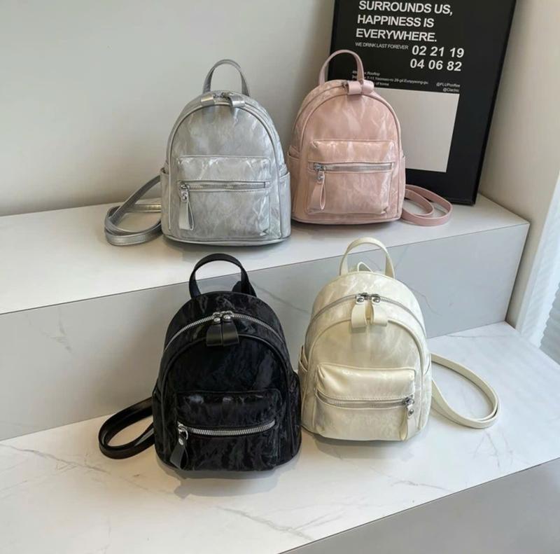  Mã 15: Balo Thời Trang Nữ Mini Da Nhung Loang Mềm Dành Cho Nữ Phong Cách Hàn Quốc 