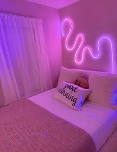 PAKET LAMPU LED NEON FLEX 22OV UK 1-5METER 10&20METER FREE SOKET LAMPU HIAS AESTHETIC