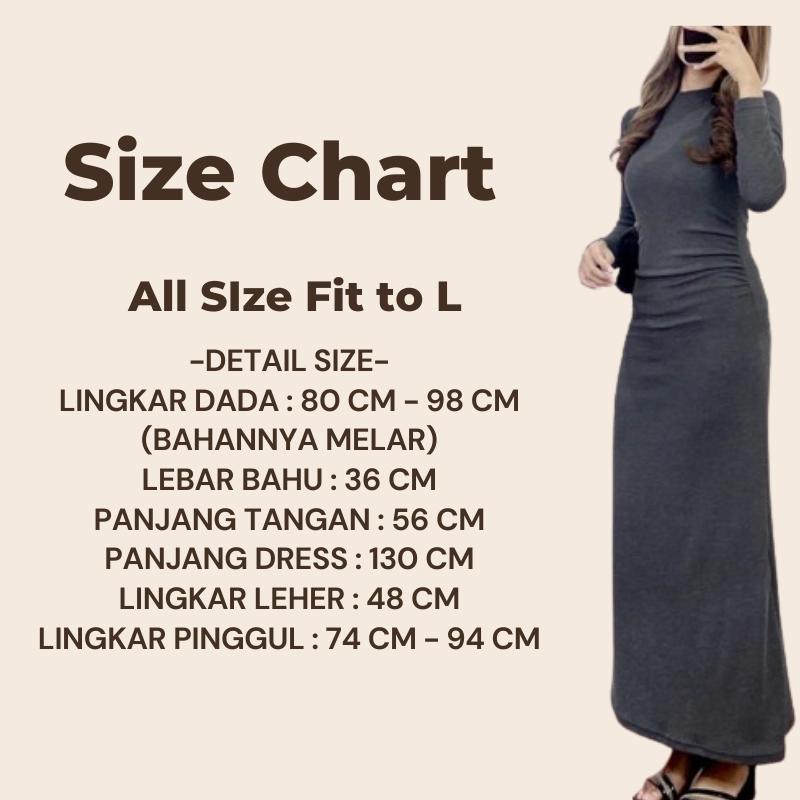 Product Introduction of Orina Dress Wanita Knit Dress Terbaru 2025 / Long Dress Knit Polos Press Body / Baju Kondangan Dress Hitam / Dress Panjang Wanita Remaja Dewasa / Dress Casual Basic Dress Bodycon 0