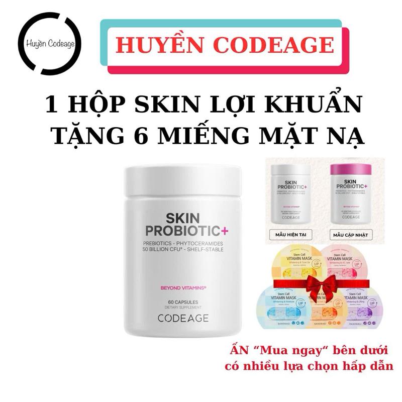    SKIN PROBIOTIC  Viên Lợi Khuẩn Skin Probiotic CodeAge 60 viên - Hỗ Trợ Sức Khỏe - HUYỀN CODEAGE 