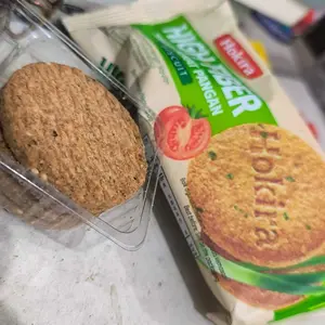 Hokira Biskuit Gandum  Biskuit Gandum Giling Kasar, Biskuit Gandum dengan Sayuran & Biskuit Kulit Ari Gandum, Renyah Gurih Tinggi Serat, Snack Sehat Praktis untuk Sarapan dan Camilan Harian