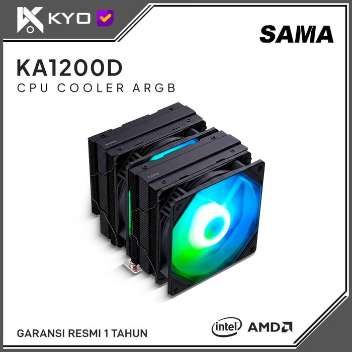 Gambar KYO SAMA KA1200D CPU COOLER ARGB Fan Processor HSF Cooler ARGB dari KYO Indonesia_NEW Kota Administrasi Jakarta Utara Tokopedia