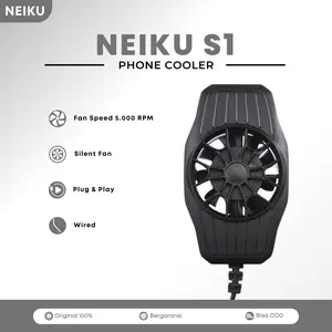 NEIKU S1 WIRED FANCOOLER PHONE COOLER FUNCOOLER WITH 5000 RPM SPEED FOR ALL SMARTPHONE PENDINGIN HP