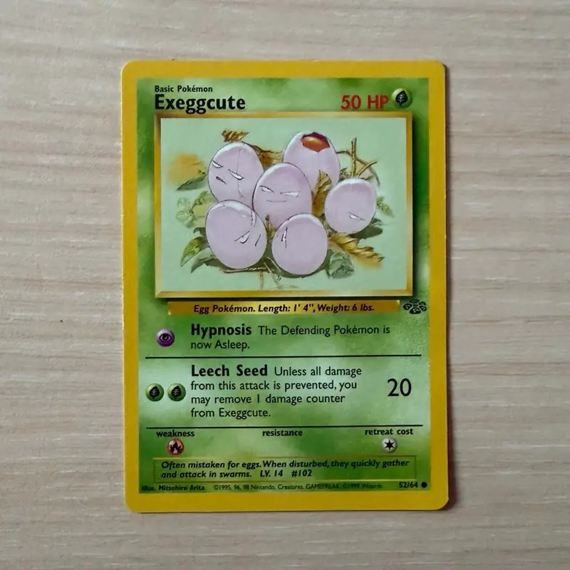 Exeggcute 52/64  Vintage Pokemon Trading Card Game TCG English Kartu Inggris Original