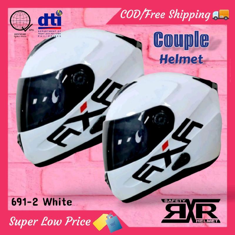 RXR Couple Helmet (buy1 take1) 691-2 Fullface Helmet Freesiz - TikTok ...