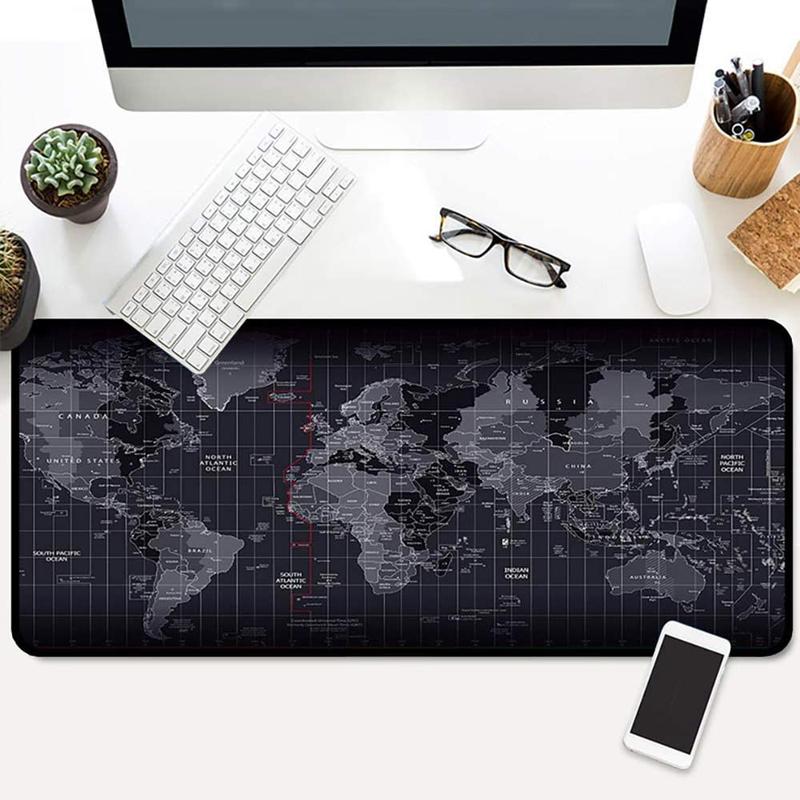 EXCEL\PHOTOSHOP Non-slip Waterproof Large Mouse Mat with Excel World Map PC Laptop Mouse Pad SG STOCK