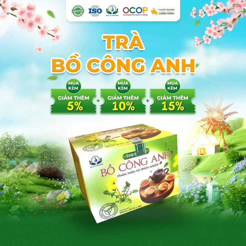 Trà Bồ Công Anh Cỏ Ngọt Hoa Nhài Hộp 30 Túi Lọc Siêu Thị Thiên Nhiên Trà Thảo Mộc Tea