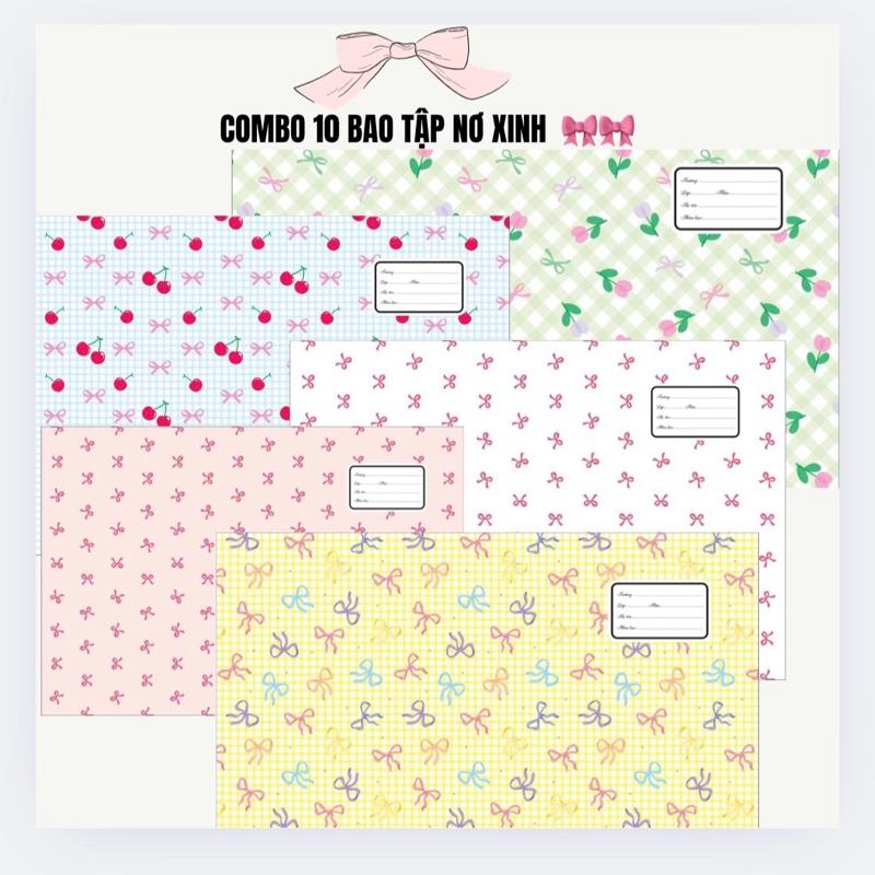 NEW COMBO 10 BAO TẬP (5  MẪU) HỌC SINH ( ĐÃ PHỦ BÓNG, ĐÃ GỒM BÌA KIẾNG) KÍCH THƯỚC A5 CHO VỠ 96 TRANG HOẶC 200 TRANG