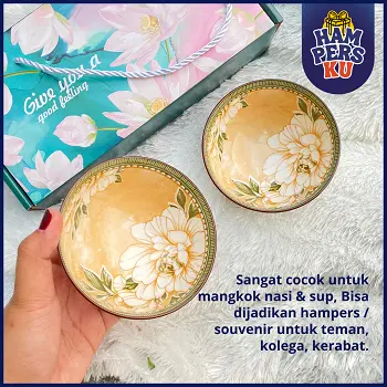 Hampers Mangkok DAHLIA Souvenir Mangkuk Kado Pernikahan Wedding Gift Aesthetic Estetik 3