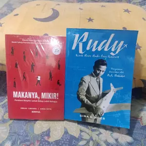 Paket 2  Buku Makanya Mikir Rudy  Kisah Masa muda Sang Visioner Best seller