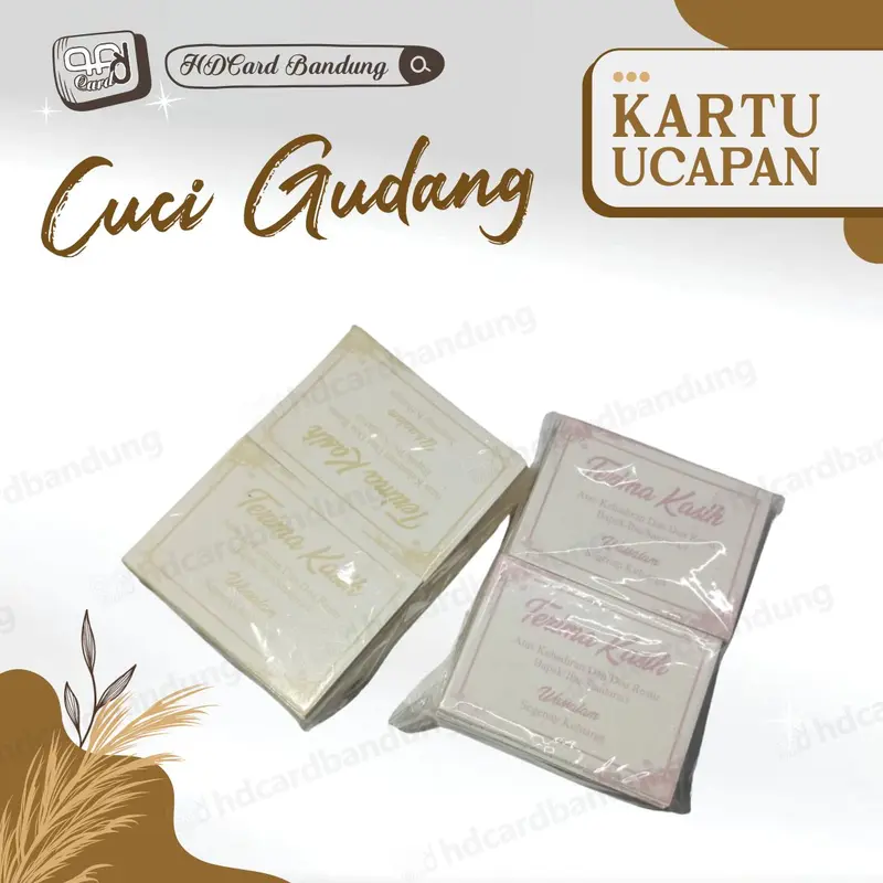 [1 pack] Kartu Ucapan Terimakasih KUT Thankscard Khitanan Pernikahan Online Shop Murah 2