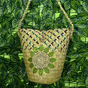 Tas Purun bunga matahari natural alami