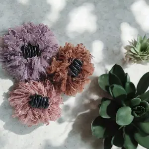 Jedai BUBU Jepit Rambut Mewah ikat rambut jedai tali rambut brukat aksesoris Clips Elegan