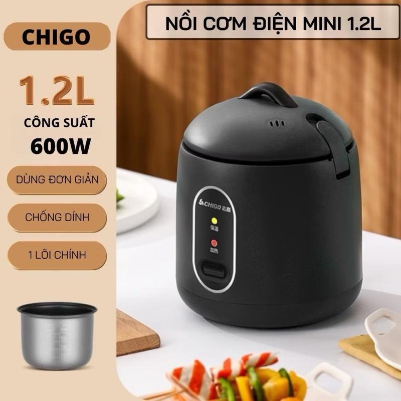 Nồi Cơm Điện Mini Chính Hãng Chigo 1l, Nồi Lấu Đa Năng, Nấu Cơm, Hầm Cháo, Hấp…