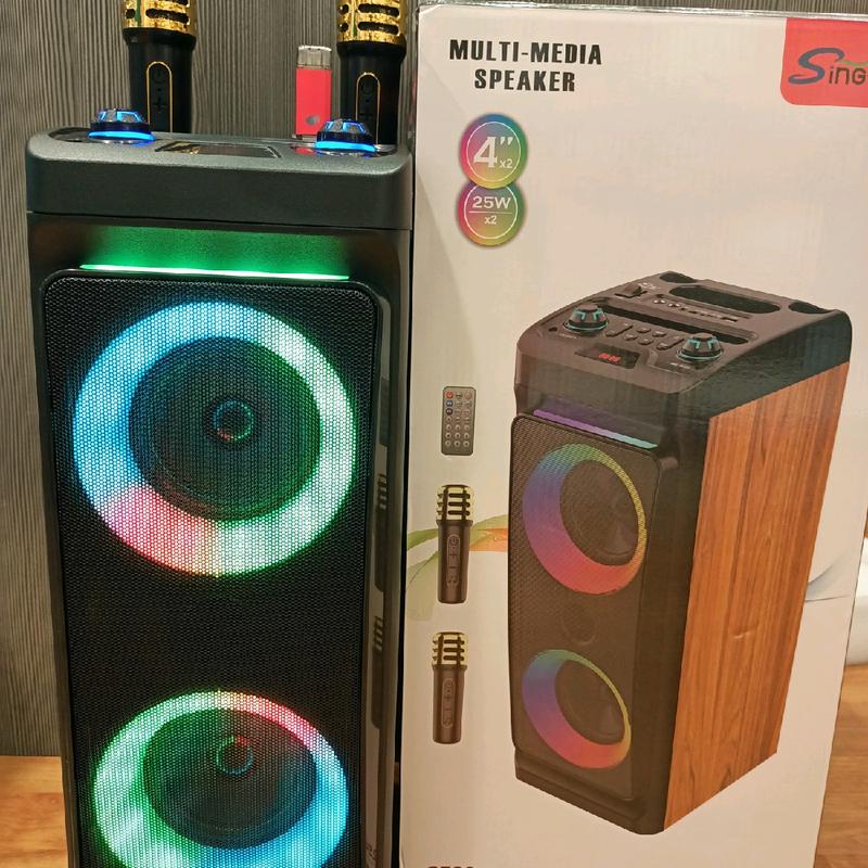 Random Super bass multimedia system speaker karaoke with wireless ...