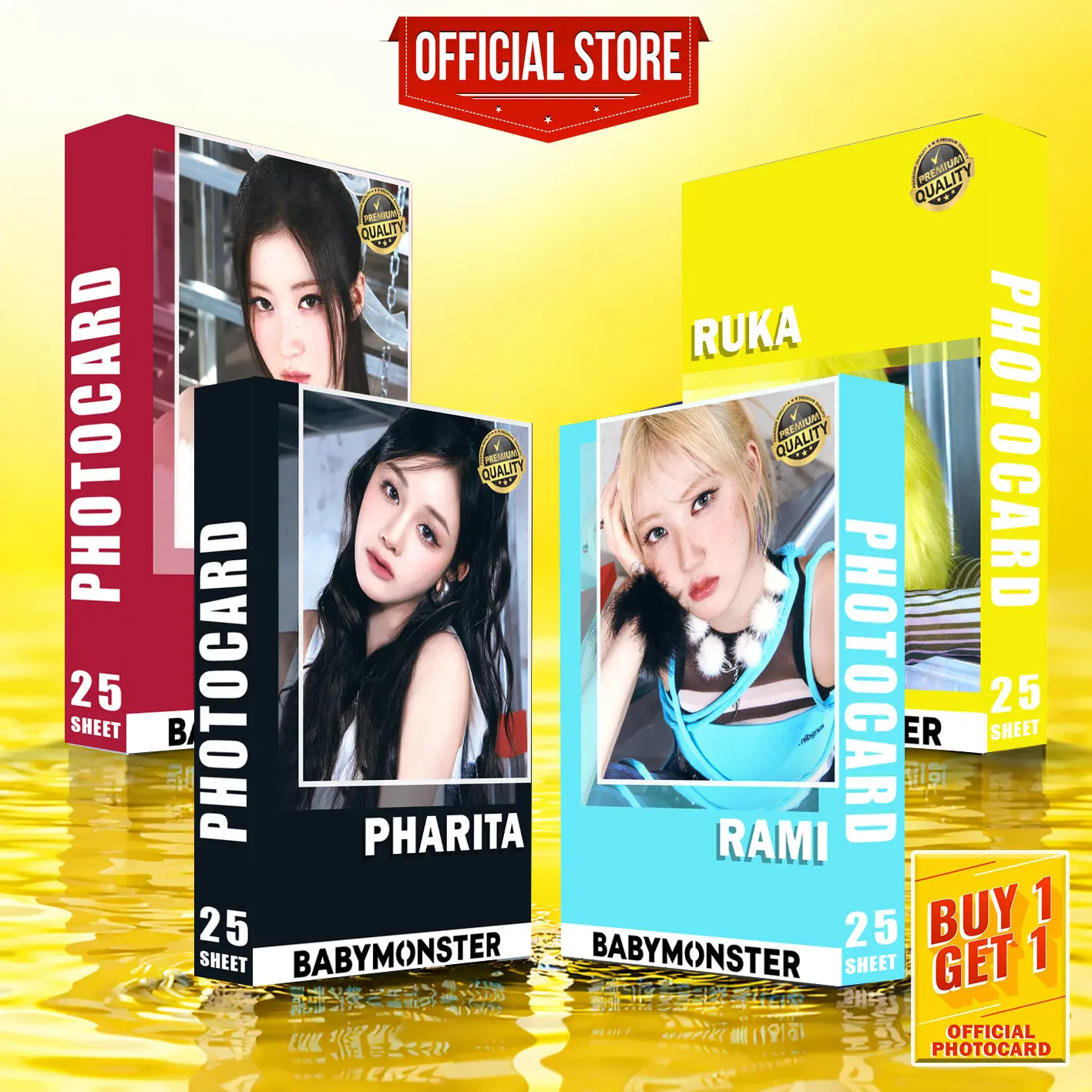 HANEUL PHOTOCARD MEMBER BABY MONSTER AHYEON CHIQUITA PHARITA RUKA RAMI  PREMIUM