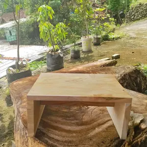 kursi jongkok /dingklik kayu jati solid
