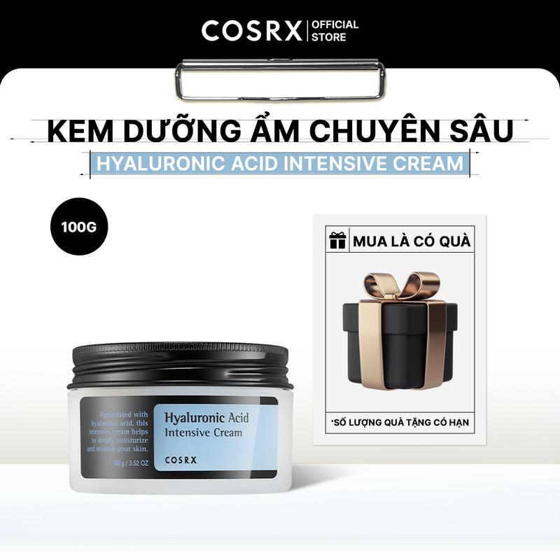 COSRX Kem Dưỡng Ẩm Chuyên Sâu Hyaluronic Acid Intensive Cream 100g