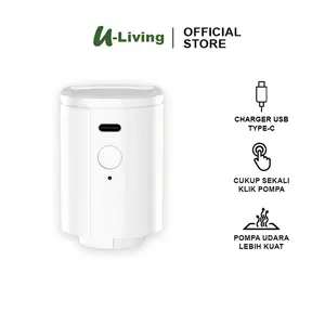 U-Living Pompa Vacuum Wireless Vacuum Bag Pastik Vacum Vakum Serbaguna Pompa Vakum Baju Elektrik Travel Vacuum Bag Pump