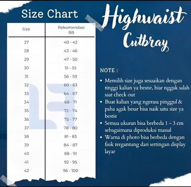 Celana Cutbray loose Super Jumbo Size 39-40 Stretch Melar Panjang Wanita Cewek lipat bawah Korean simple