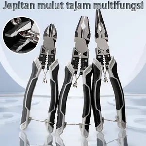 Tang Multifungsi Lancip/Potong Wire Cutter/Tang Pemotong 9 in 1/Tang Kombinasi Multifungsi +PVC Handle