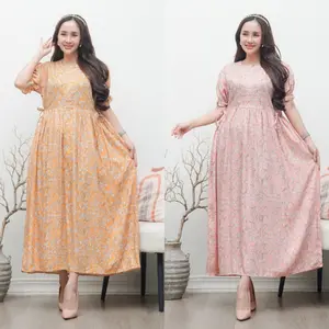 Daster Chibi Midi Dress Rayon Bumil Busui Tali Kanan Kiri Homedress Homedress