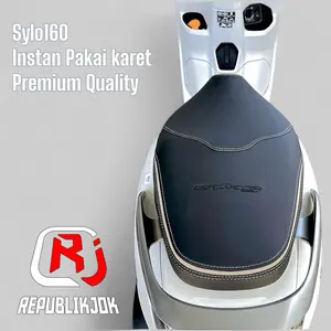 Rj Sarung Jok Motor Honda Stylo 160 Polos Premium Jahit Tengah Lis Warna Pakai Karet Tinggal Pasang