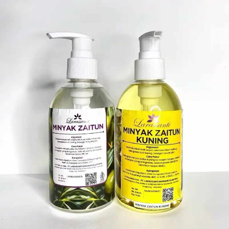 [PROMO] Minyak Zaitun Kuning & Zaitun putih ukuran 250ml BPOM untuk Tubuh & Massage Oil - melembabkan & memudarkan strech mark