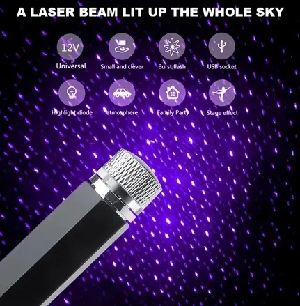 LAMPU LED MOBIL USB SUASANAN GALAXY / LAMPU LED LANGIT KABIN LED USB 4