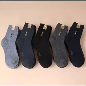 3 PASANG Kaos Kaki Kantor Formal Pria / Kaus Kaki Kerja Casual Panjang 3/4 Di Atas Mata Kaki Dewasa Polos Motif Pendek