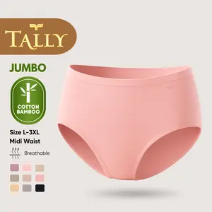 TALLY Celana Dalam Wanita Bahan Katun Bambu Fit to L - XXXL Cd JUMBO Extra Soft CD 3082 Sarwendah